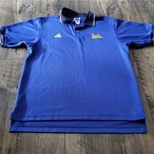 Adidas UCLA Bruins Vintage Men Medium Polo Blue Used 072024